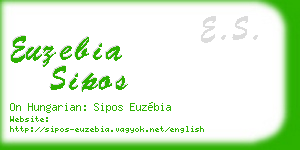 euzebia sipos business card